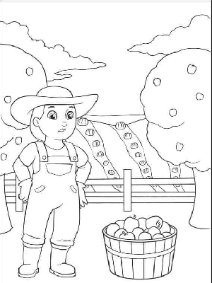 Kolorowanka Katie na farmie